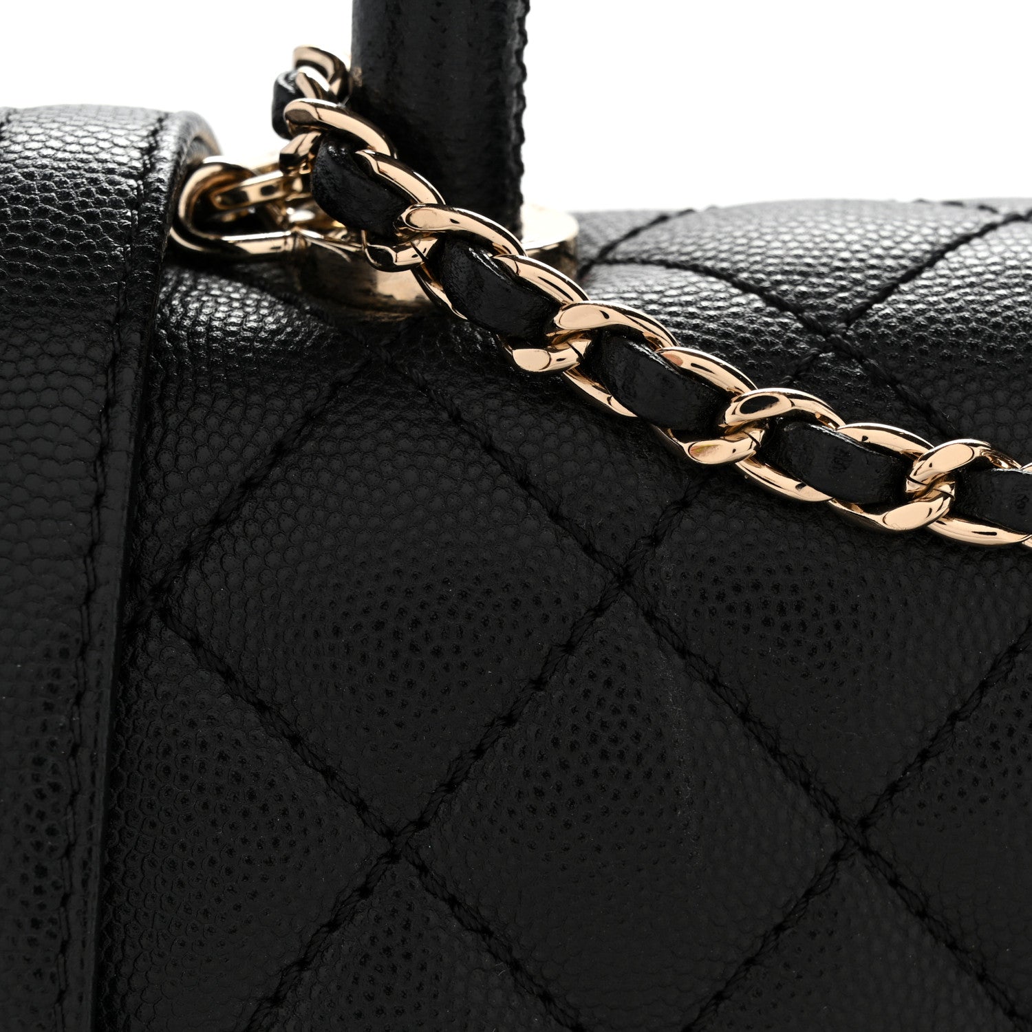 Chanel Caviar Quilted Extra Mini Coco Handle Flap Black 11 of 11