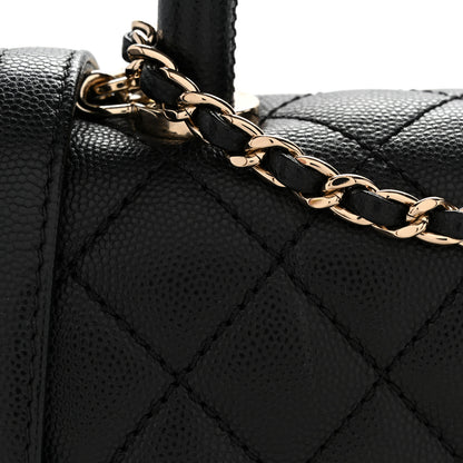 Chanel Caviar Quilted Extra Mini Coco Handle Flap Black 11 of 11