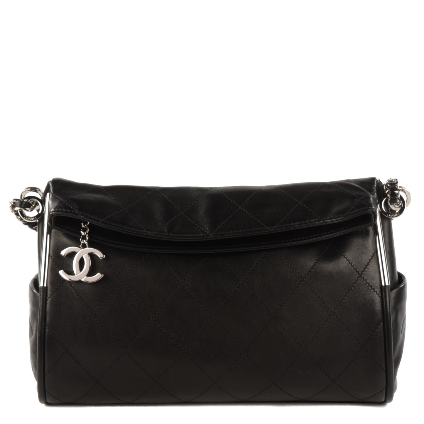 Lambskin Medium Ultimate Soft Tote Black