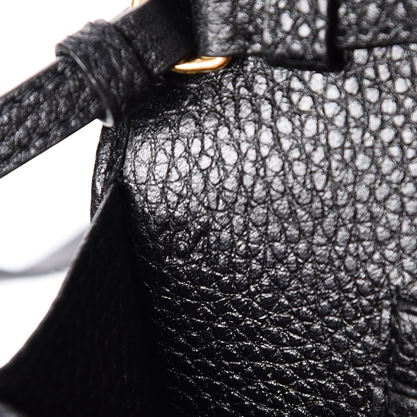 Vitello Grain Mini Crossbody Wallet Nero Black
