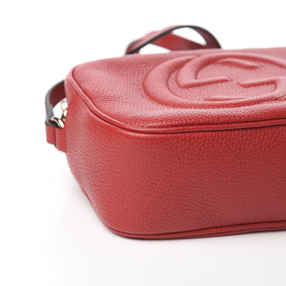 Gucci Pebbled Calfskin Small Soho Disco Bag Tabasco Red 5 of 8