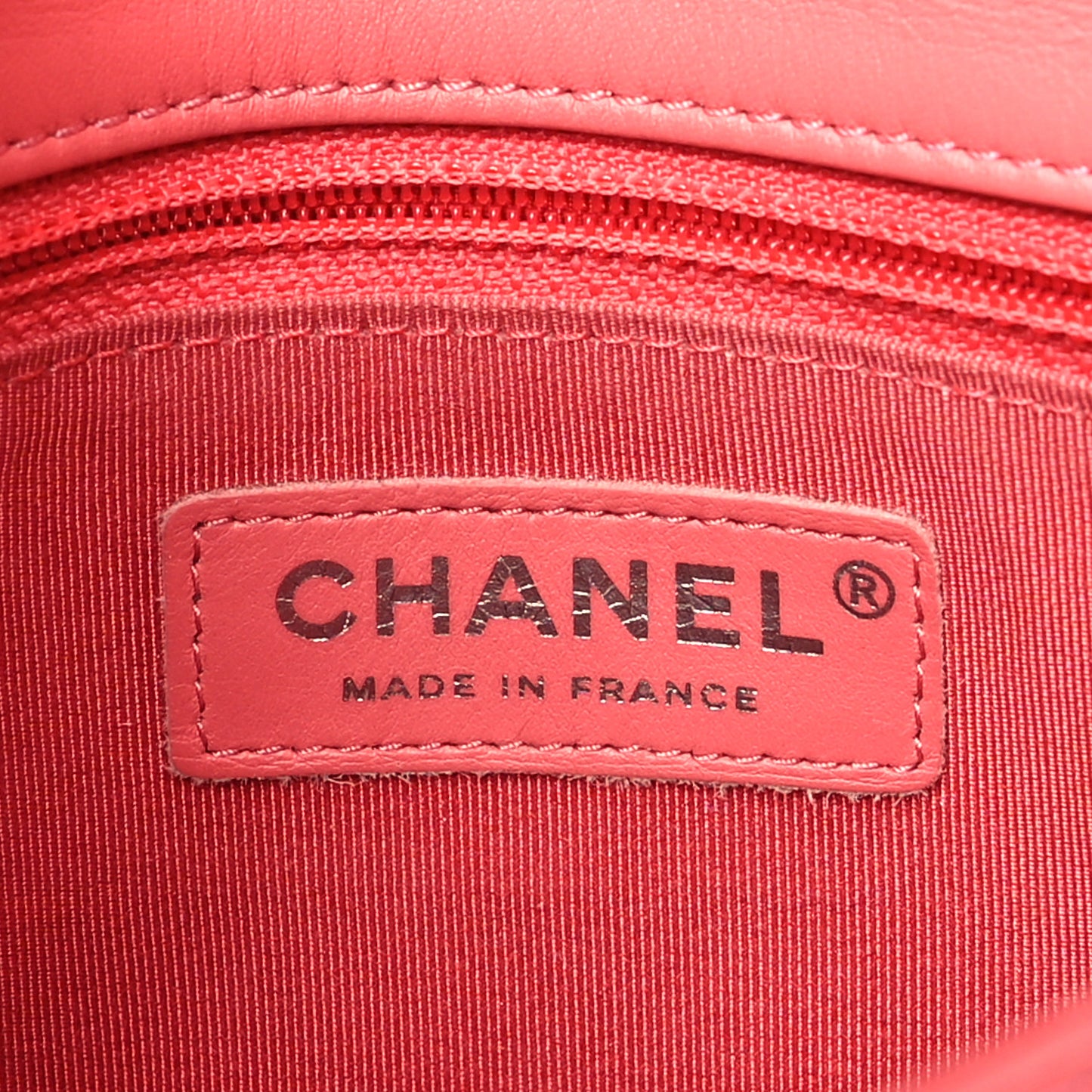 Crumpled Calfskin Quilted Bi Vintage Small Single Flap Pink