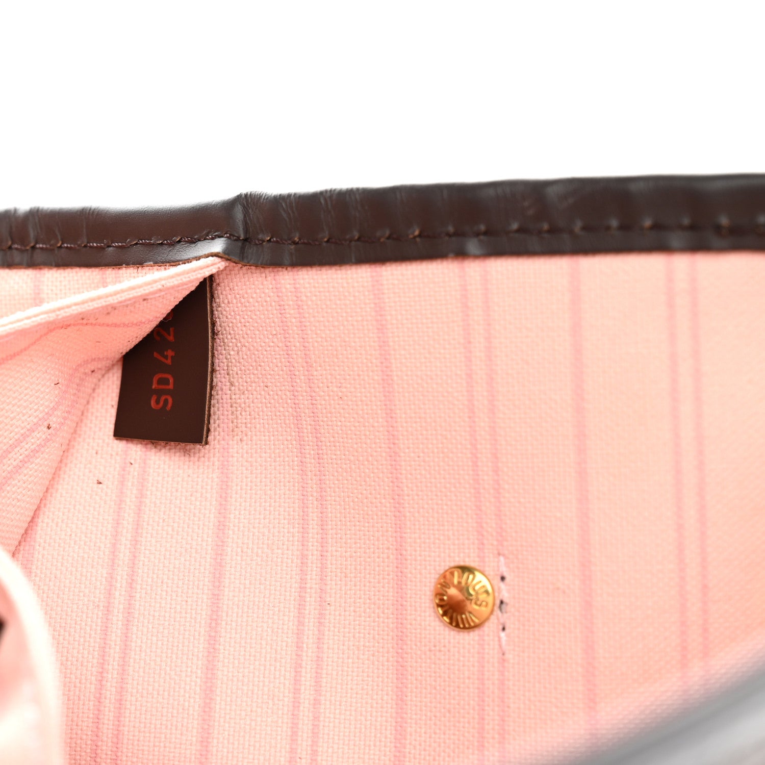 Louis Vuitton Damier Ebene Neo Neverfull MM Rose Ballerine 9 of 13