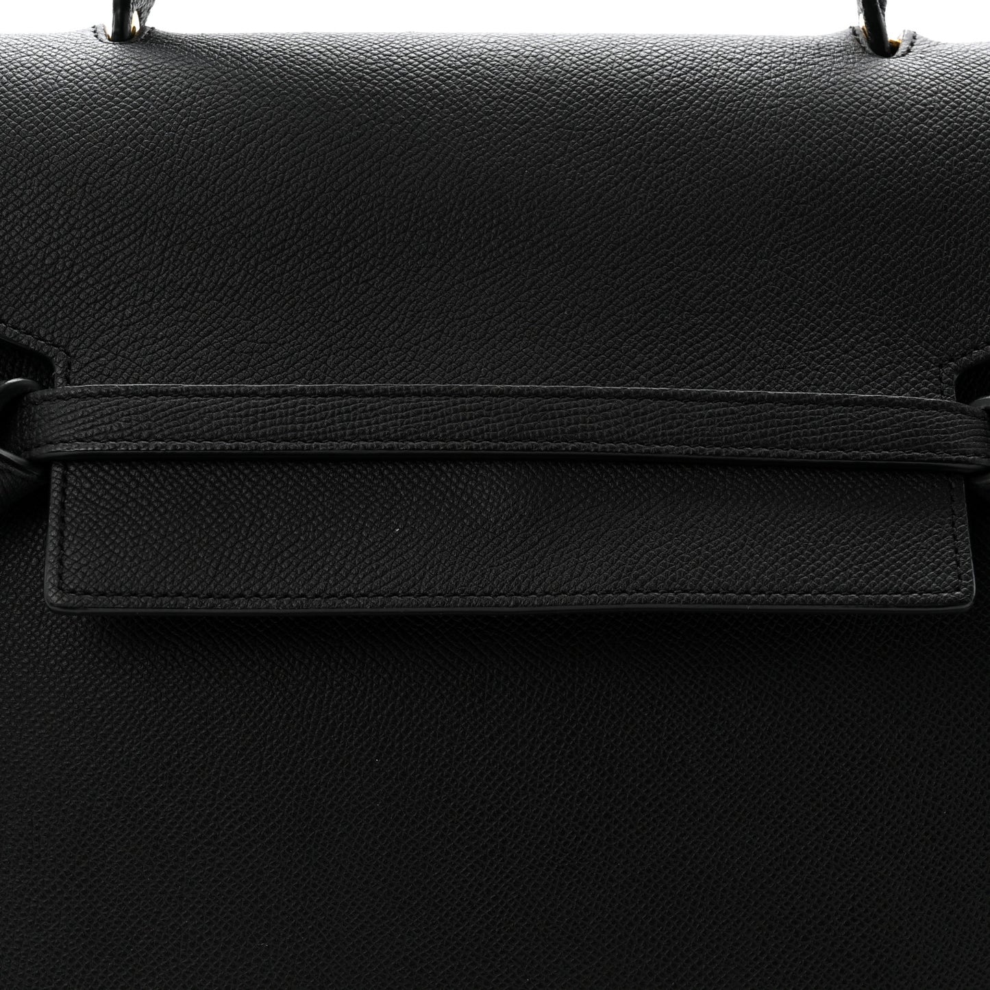 Grained Calfskin Mini Belt Bag Black