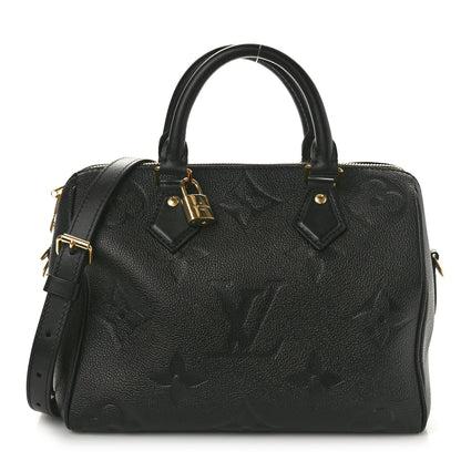 Louis Vuitton Empreinte Monogram Giant Speedy Bandouliere 25 Black 1 of 8