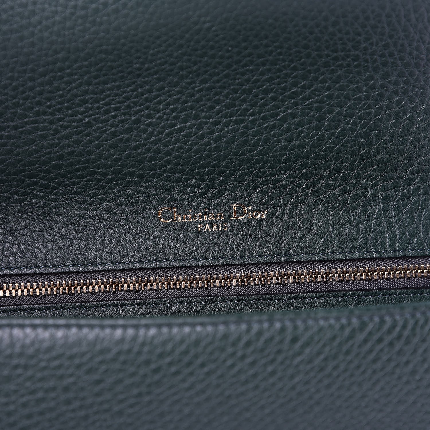 Christian Dior Grained Calfskin Medium Diorama Flap Bag Green 6 of 13