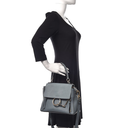 Chloe Calfskin Small Faye Day Shoulder Bag Cloudy Blue 2 of 11