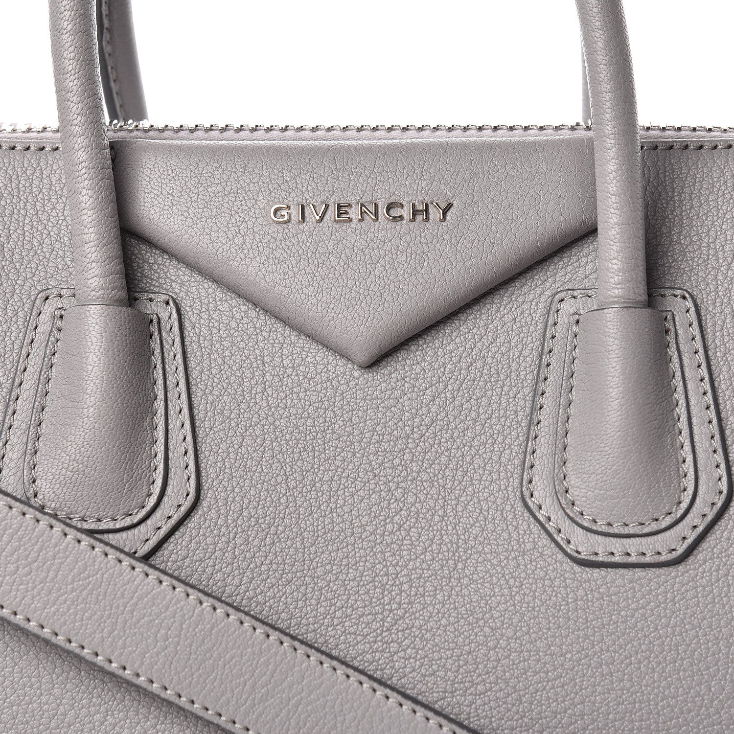 Givenchy Sugar Goatskin Small Antigona Pearl Grey 10 of 14