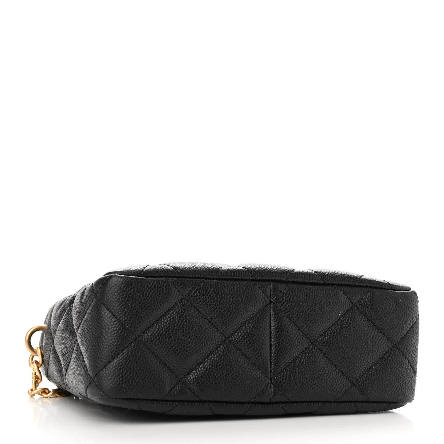Caviar Quilted Sweetheart Hobo Black