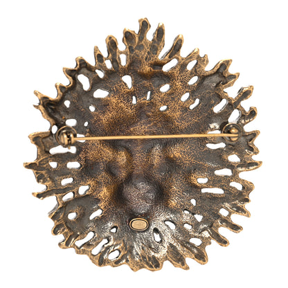 Chanel CC Lion Brooch Gold 3 of 4