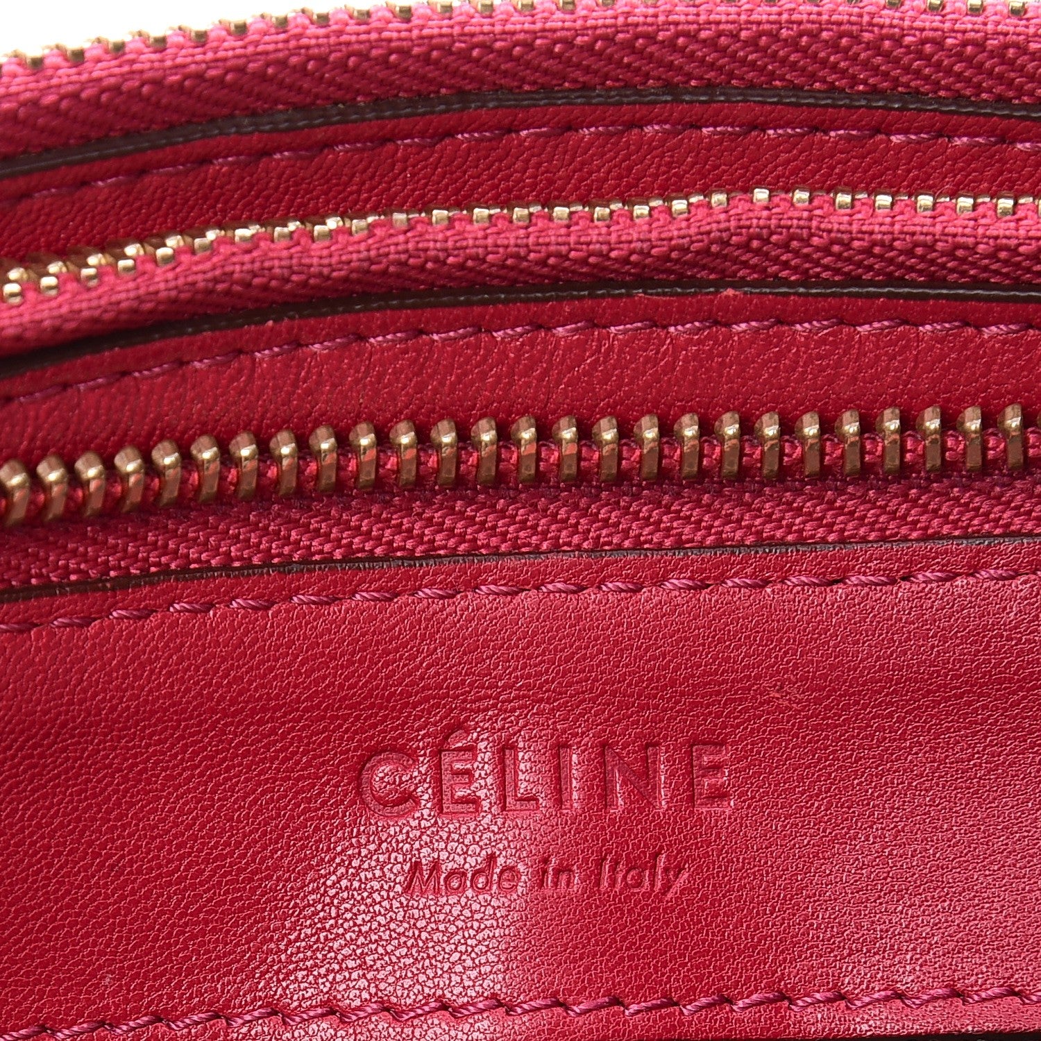 Celine Lambskin Small Trio Crossbody Bag Fuchsia 7 of 15