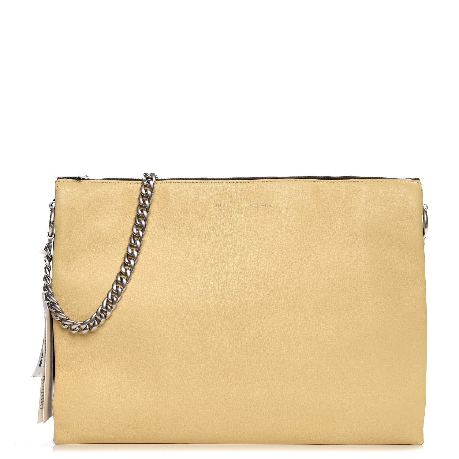 Celine Lambskin Soft Trio Zipped Bag Vanilla 1 of 8