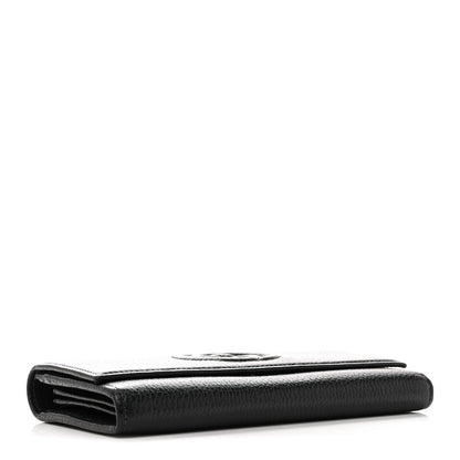 Gucci Pebbled Calfskin Large Soho Continental Wallet Black 4 of 11