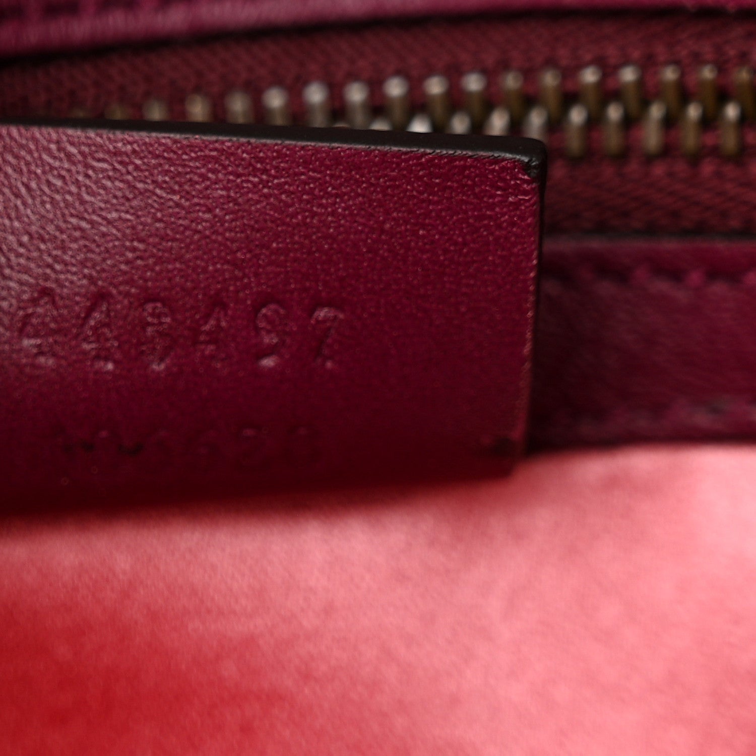 Gucci Velvet Matelasse Embroidered Small GG Marmont Shoulder Bag Fuchsia Violet Cyclamen 7 of 10