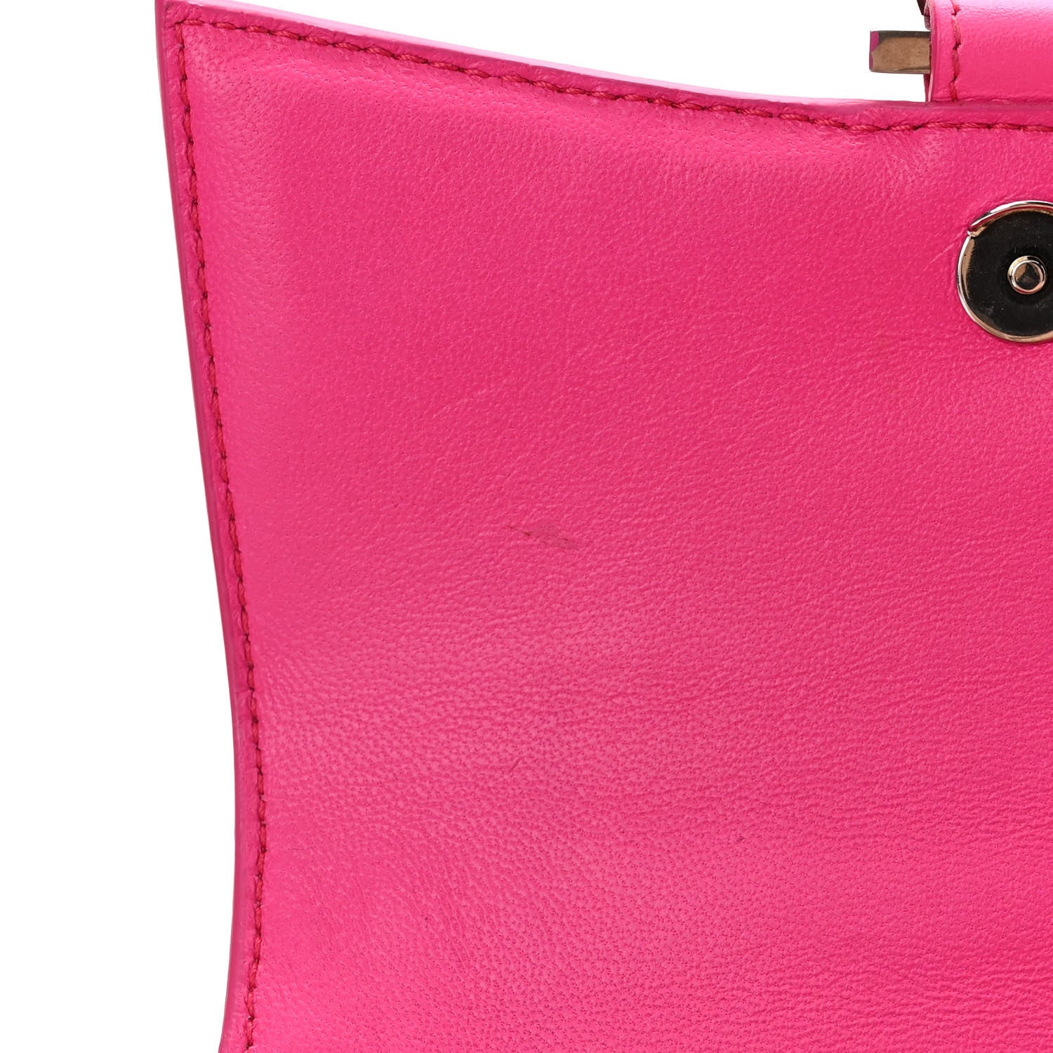 Balenciaga Smooth Calfskin Graffiti Hourglass Top Handle Bag XS Acid Fuchsia Black 8 of 14
