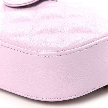 Chanel Caviar Quilted Chain Camera Bag Light Purple 10 of 10