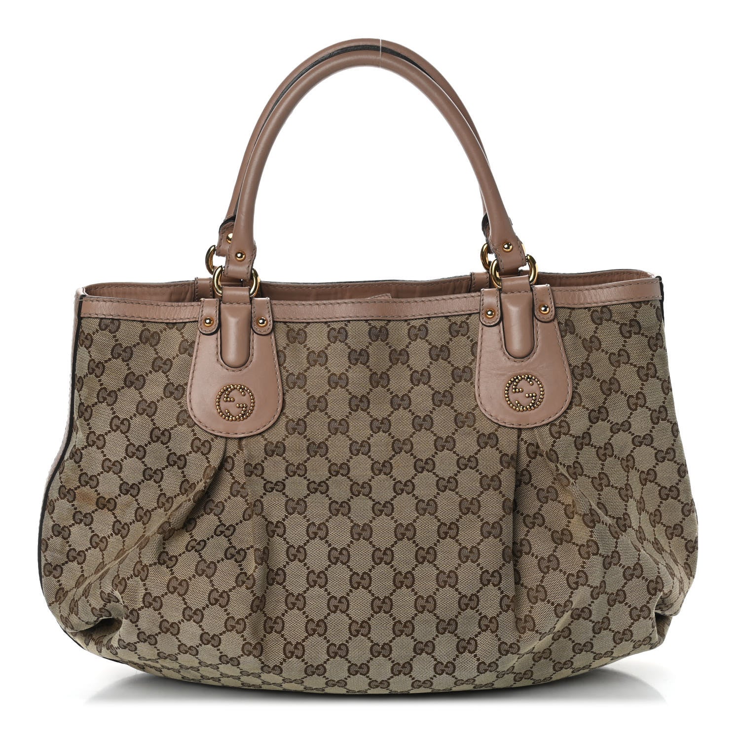 Gucci Monogram Large Scarlett Stud Tote Dusty Rose 1 of 16