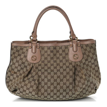 Gucci Monogram Large Scarlett Stud Tote Dusty Rose 1 of 16