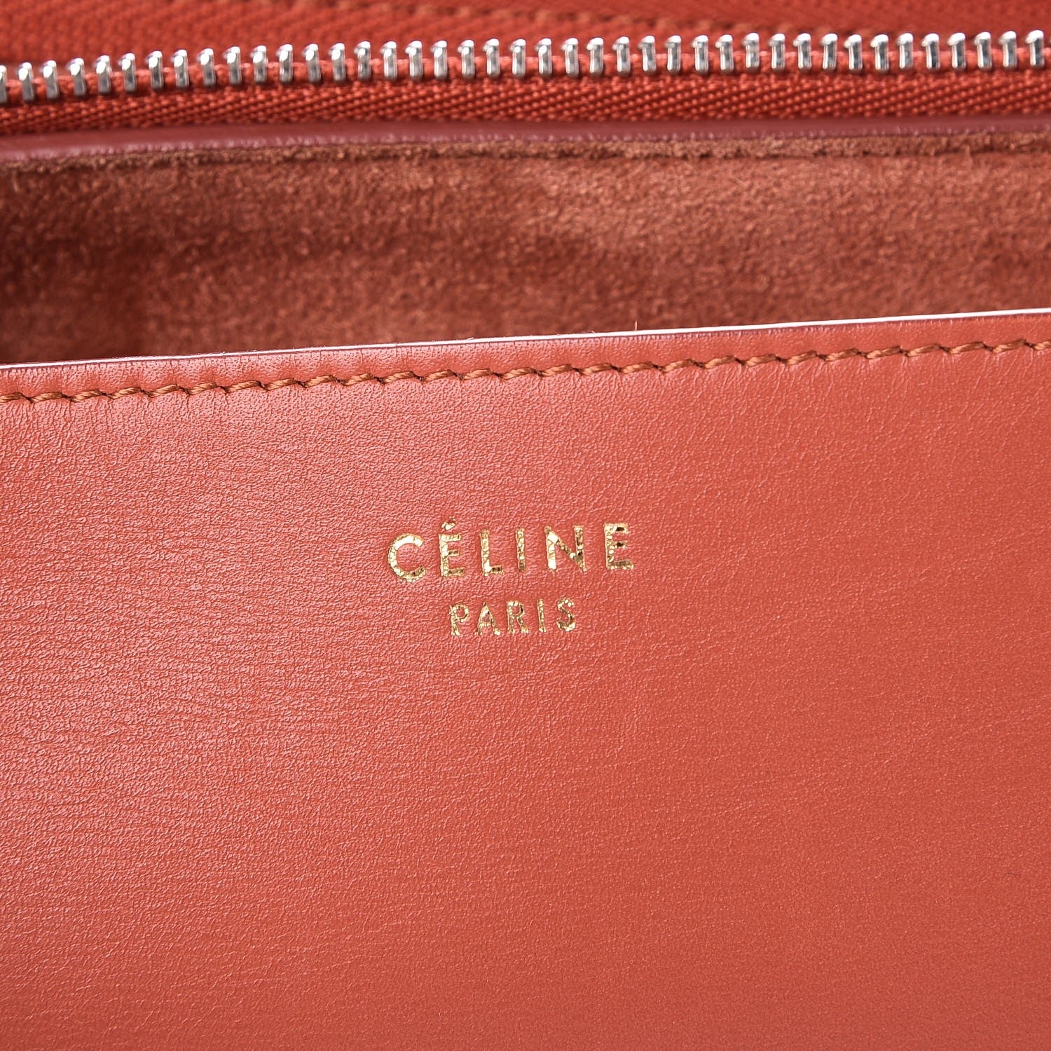 Celine Smooth Calfskin Blade Chain Flap Terracotta 7 of 10