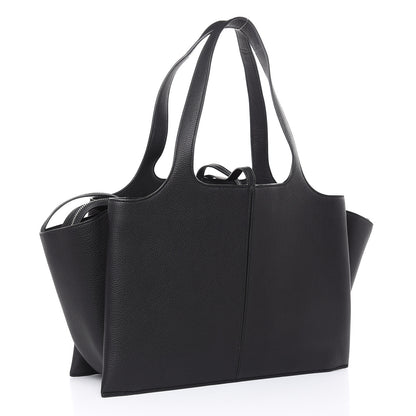 Celine Baby Grained Calfskin Medium Tri-Fold Bag Black 3 of 9