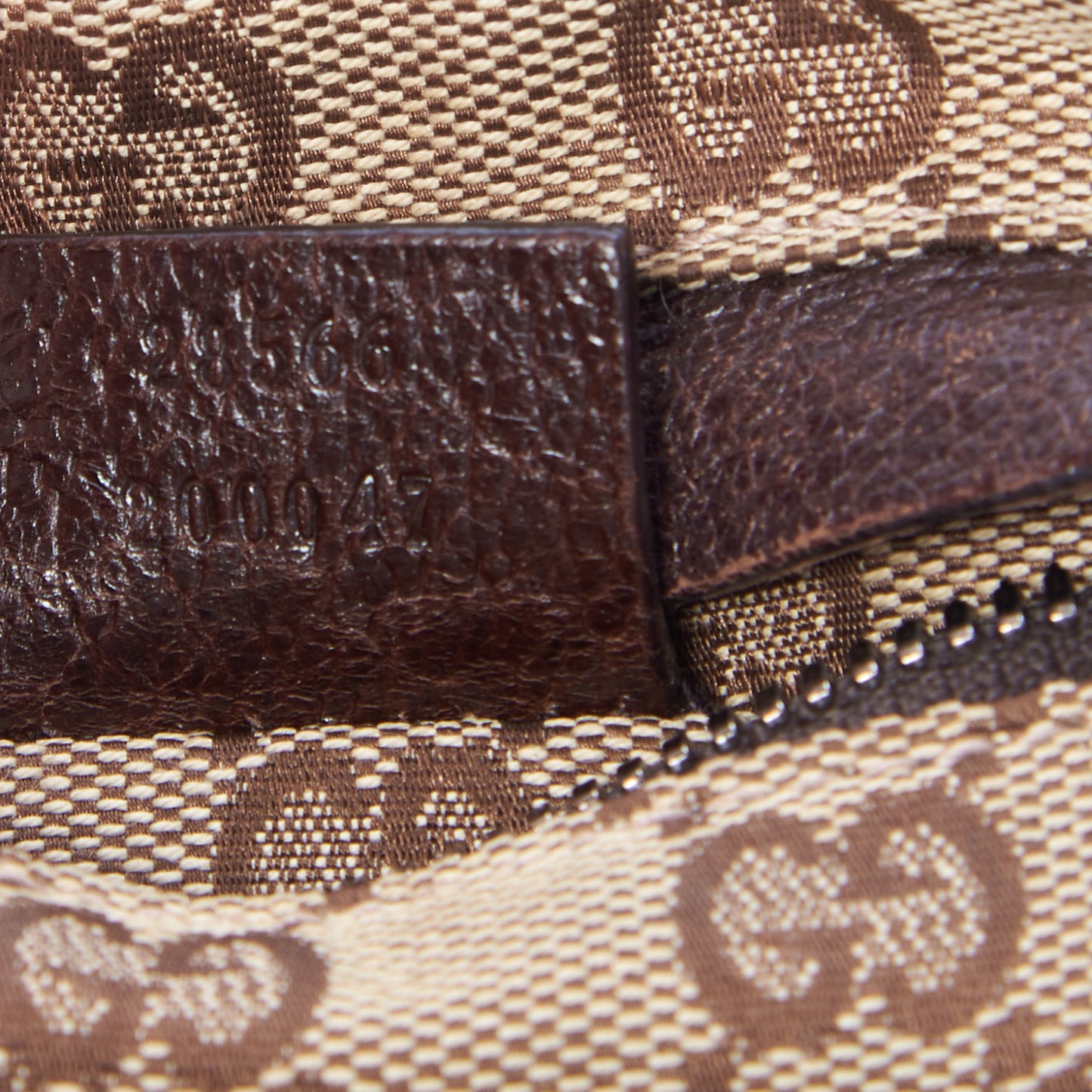 GG Monogram Double Pocket Belt Bag Dark Brown