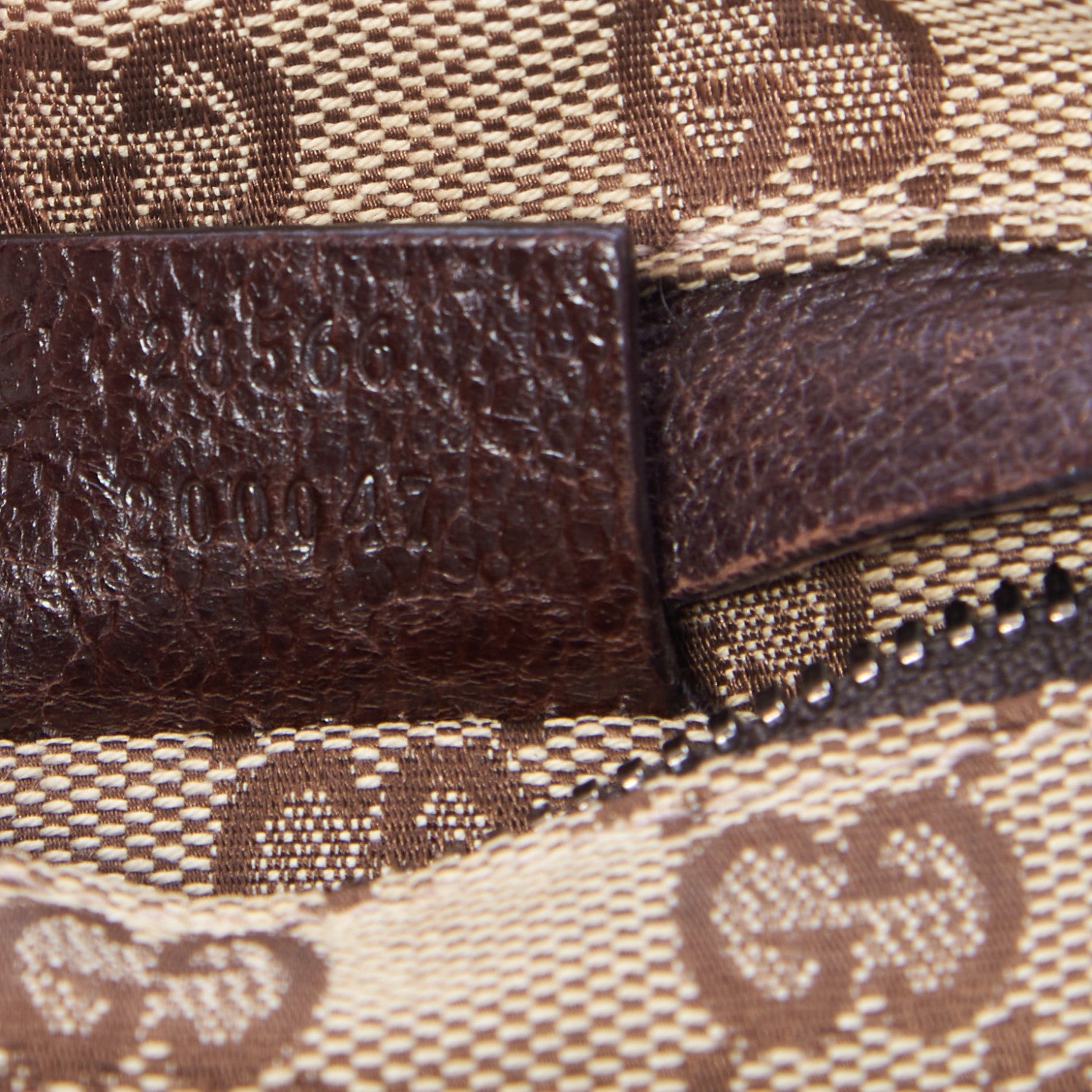 Gucci GG Monogram Double Pocket Belt Bag Dark Brown 9 of 9