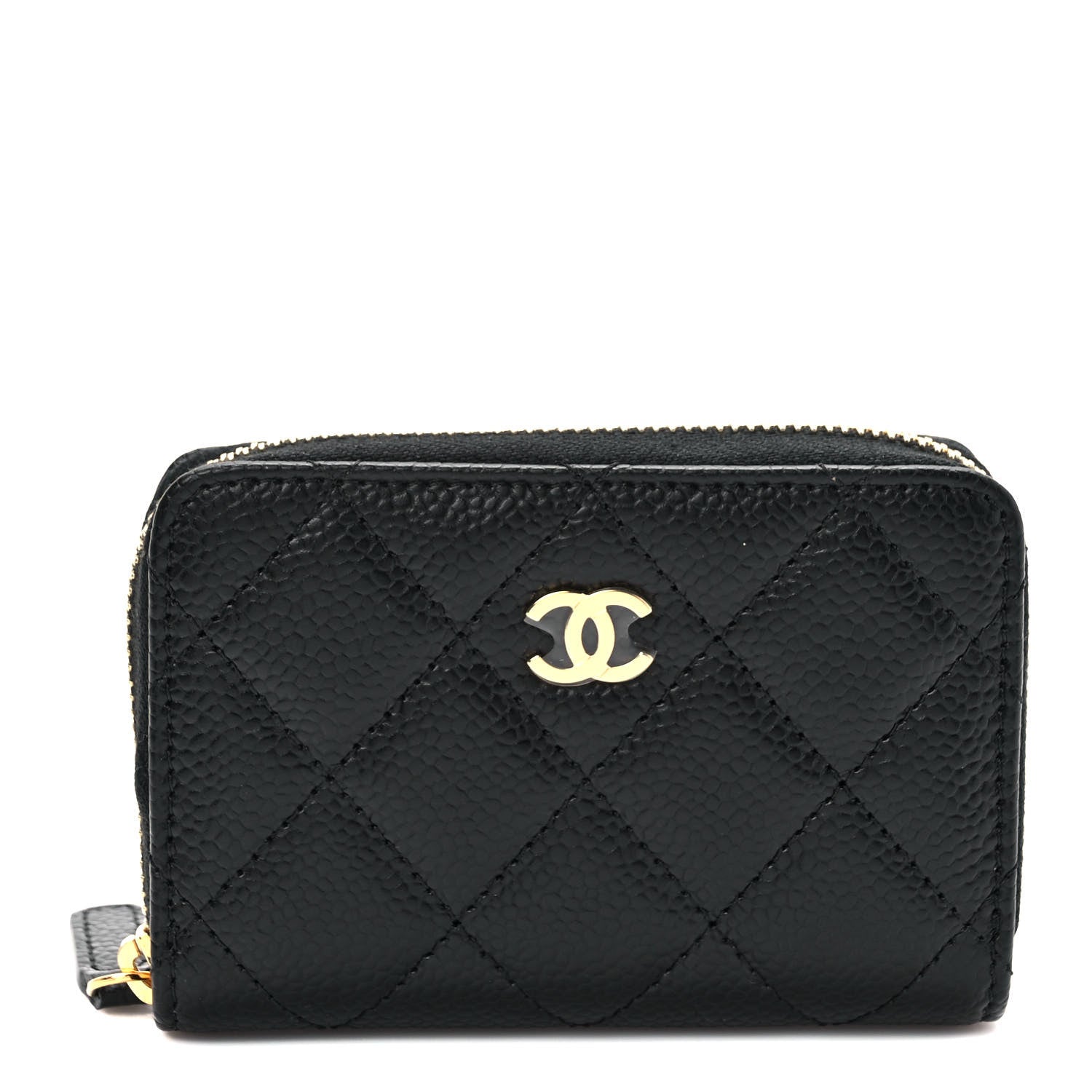Chanel Caviar Quilted Classic Zipped Coin Purse Black 1 of 6