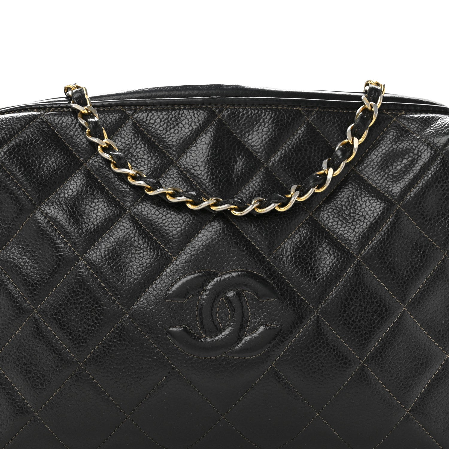 Chanel Caviar Quilted Camera Case Black 8 of 14