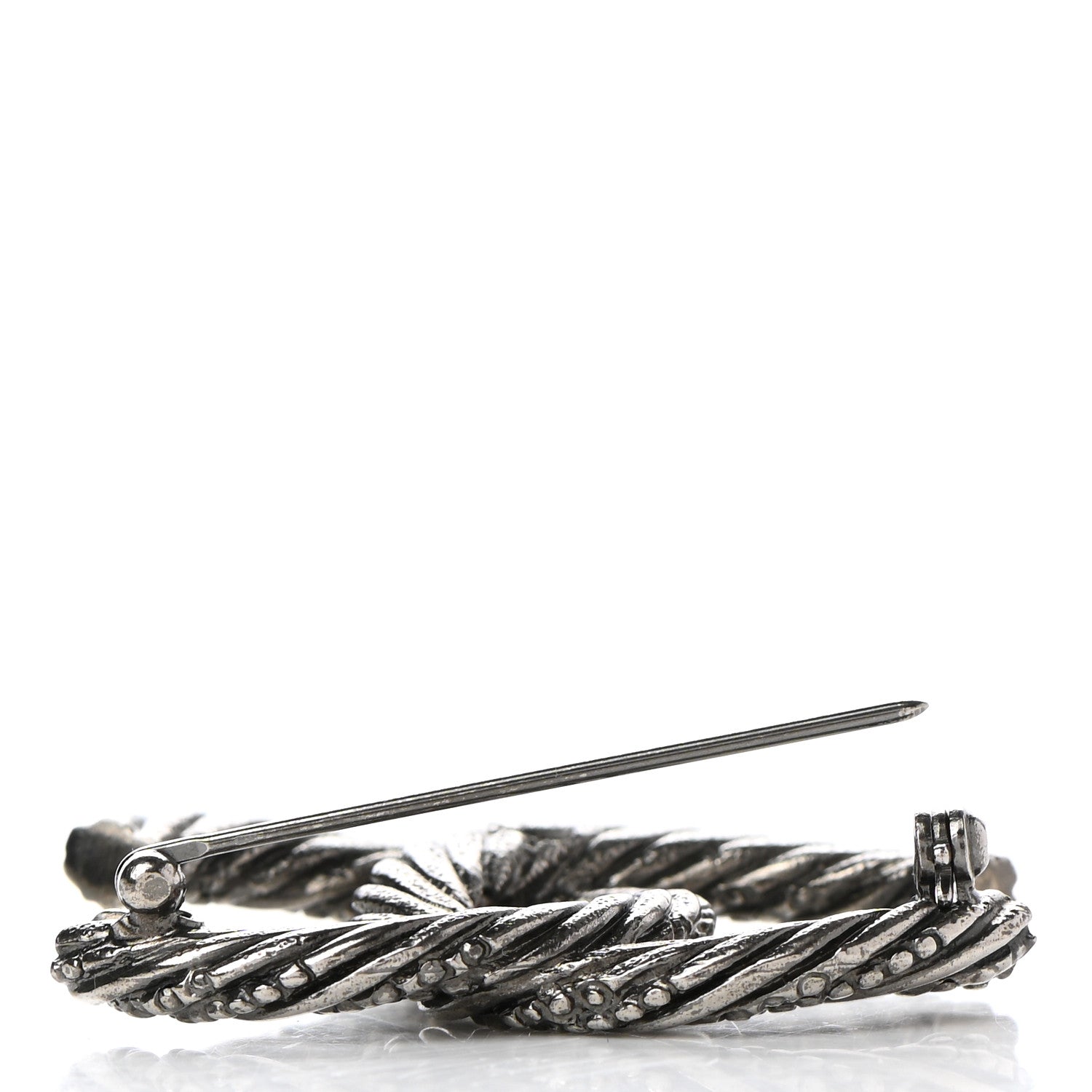 Chanel Ruthenium Twisted CC Brooch 4 of 6