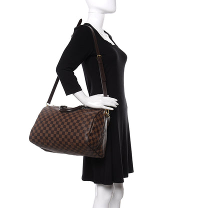 Louis Vuitton Damier Ebene Speedy Bandouliere 35 2 of 10
