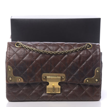 Chanel Aged Calfskin Quilted 2.55 Paris Shanghai Reissue 226 Flap Brown 12 of 12