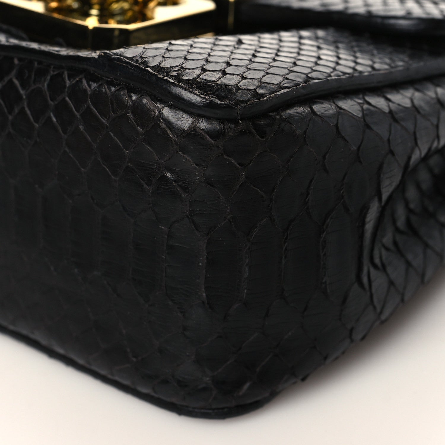Chloe Snakeskin Mini Elsie Shoulder Bag Black 9 of 9