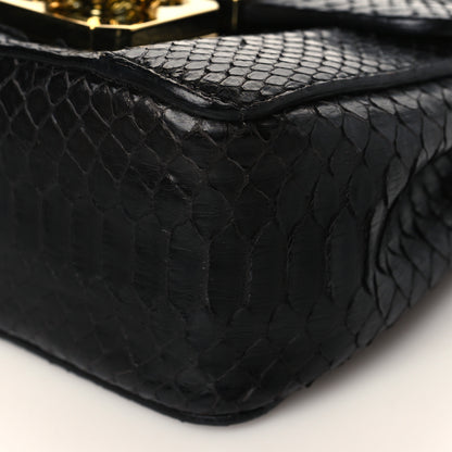 Chloe Snakeskin Mini Elsie Shoulder Bag Black 9 of 9
