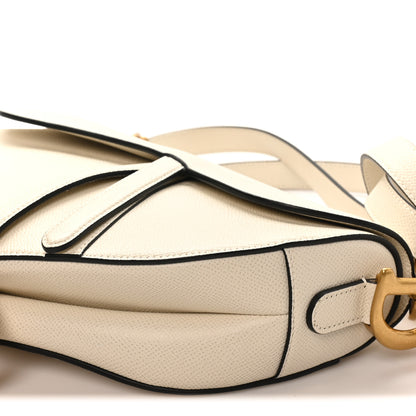 Christian Dior Grained Calfskin Saddle Bag With Strap Latte 10 of 11