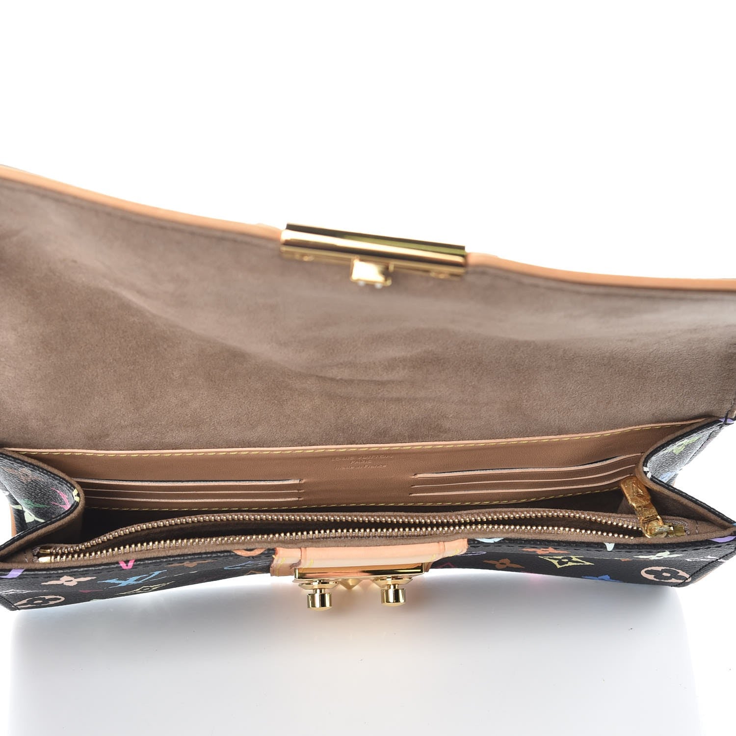 Louis Vuitton Monogram Multicolor Courtney Clutch Black 5 of 7