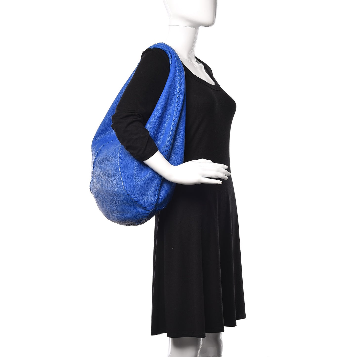 Cervo Deerskin Large Hobo Signal Blue