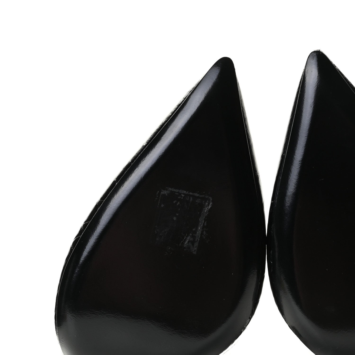 Saint Laurent Calfskin Crocodile Embossed Opyum 110 Pumps 40 Black 6 of 13