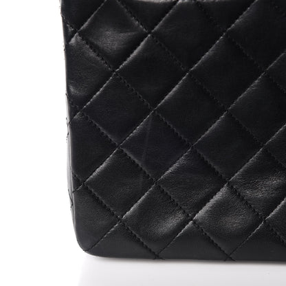 Chanel Lambskin Quilted Medium Double Flap Black 14 of 16