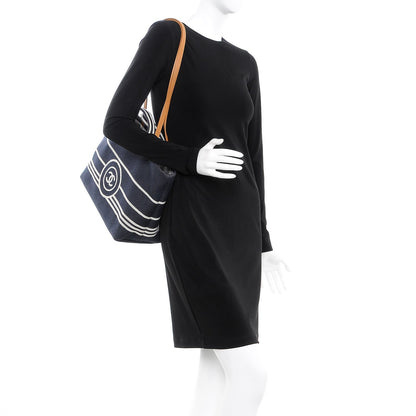 Chanel Denim Large Shopping Tote Black 3 of 16