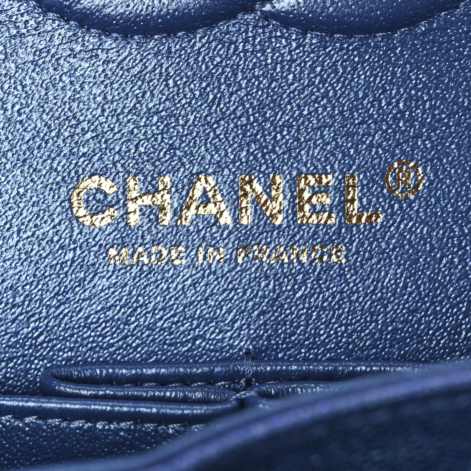 Chanel Iridescent Caviar Quilted Small Double Flap Dark Blue 6 of 10