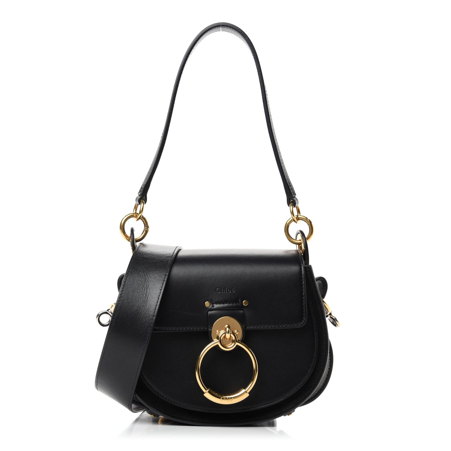 Chloe Calfskin Small Tess Bag Black 1 of 10