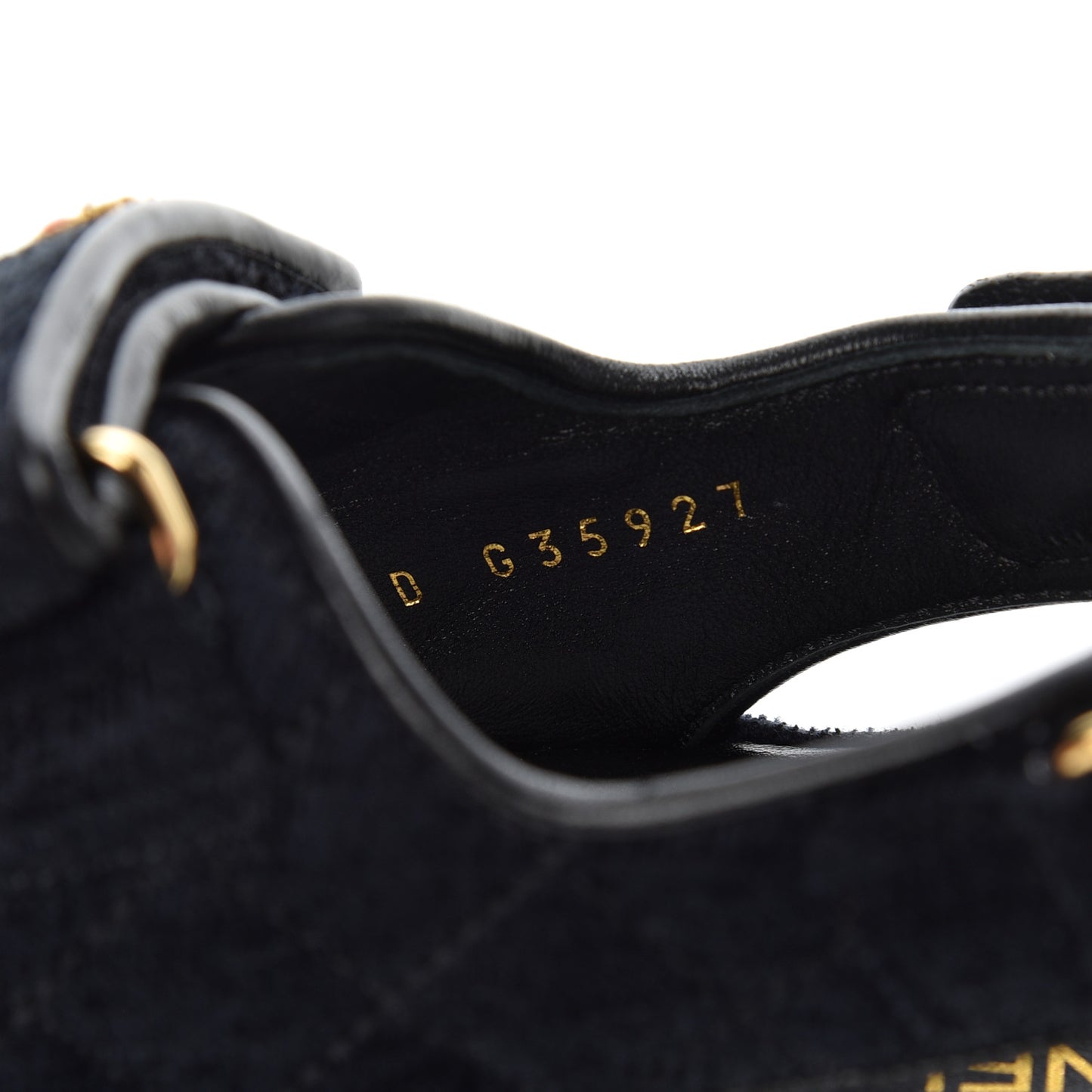 Velvet Velcro Dad Sandals 37 Navy Blue