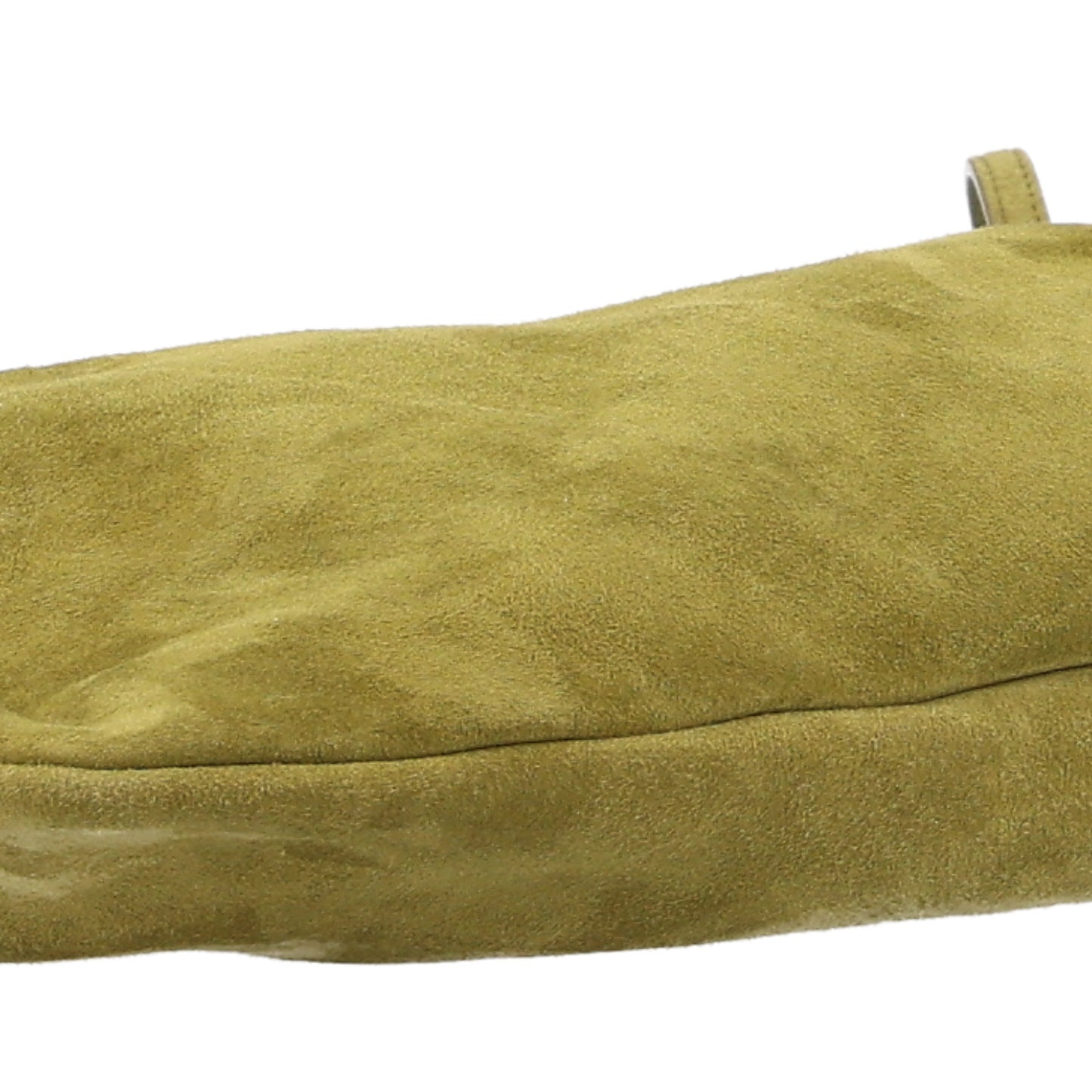 Suede Calfskin XL Bourse Clutch Golden Olive