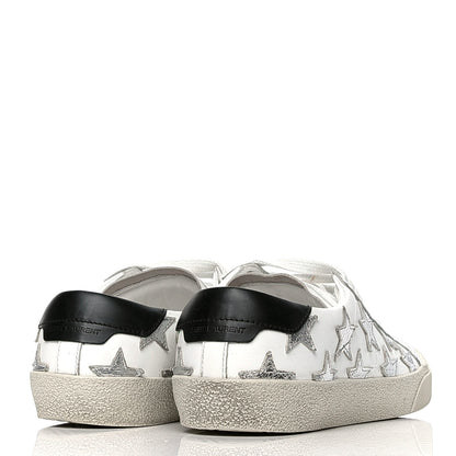 Saint Laurent Nappa Star Court Sneakers 36.5 Off White 3 of 6