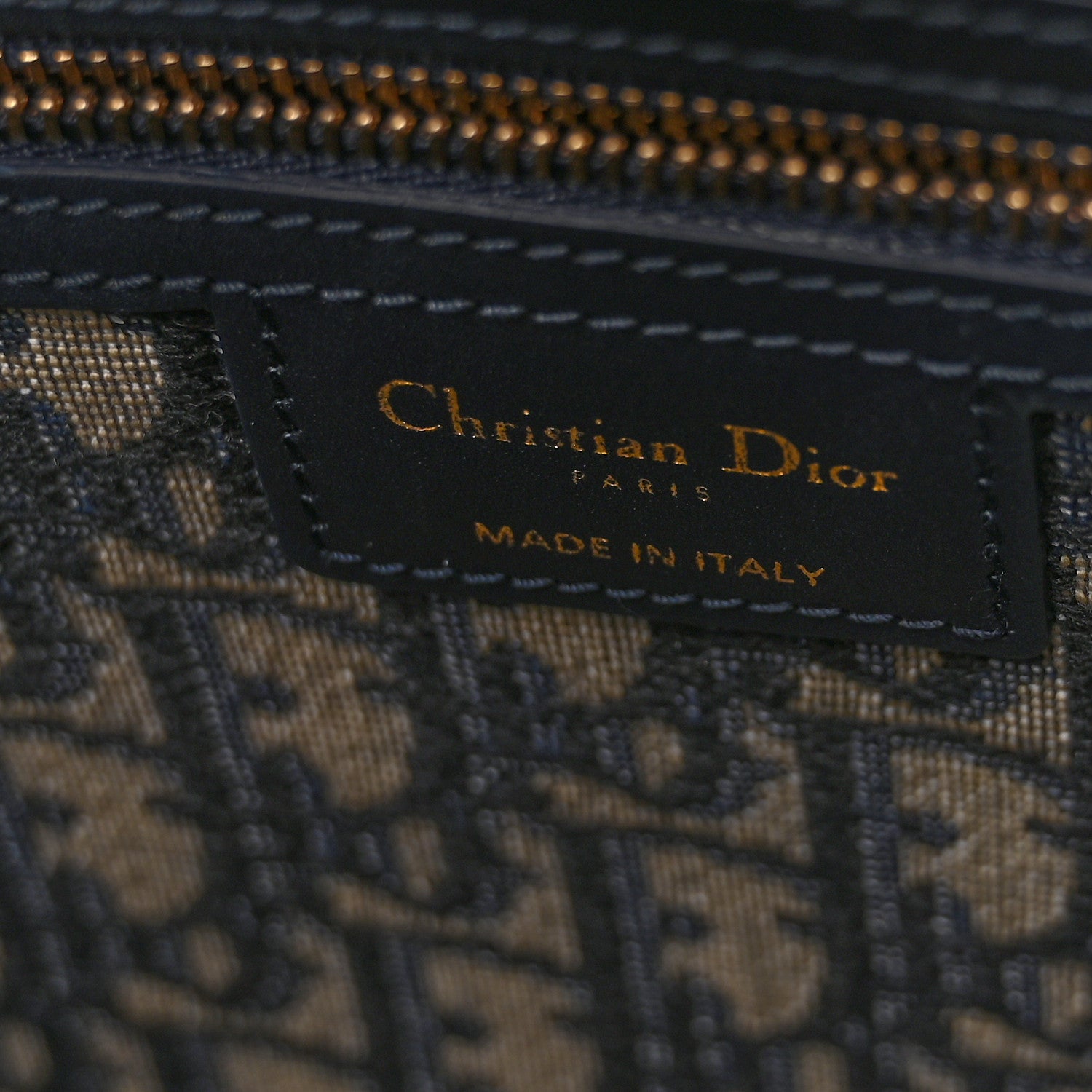 Christian Dior Wicker Oblique Basket Bag Blue 6 of 14