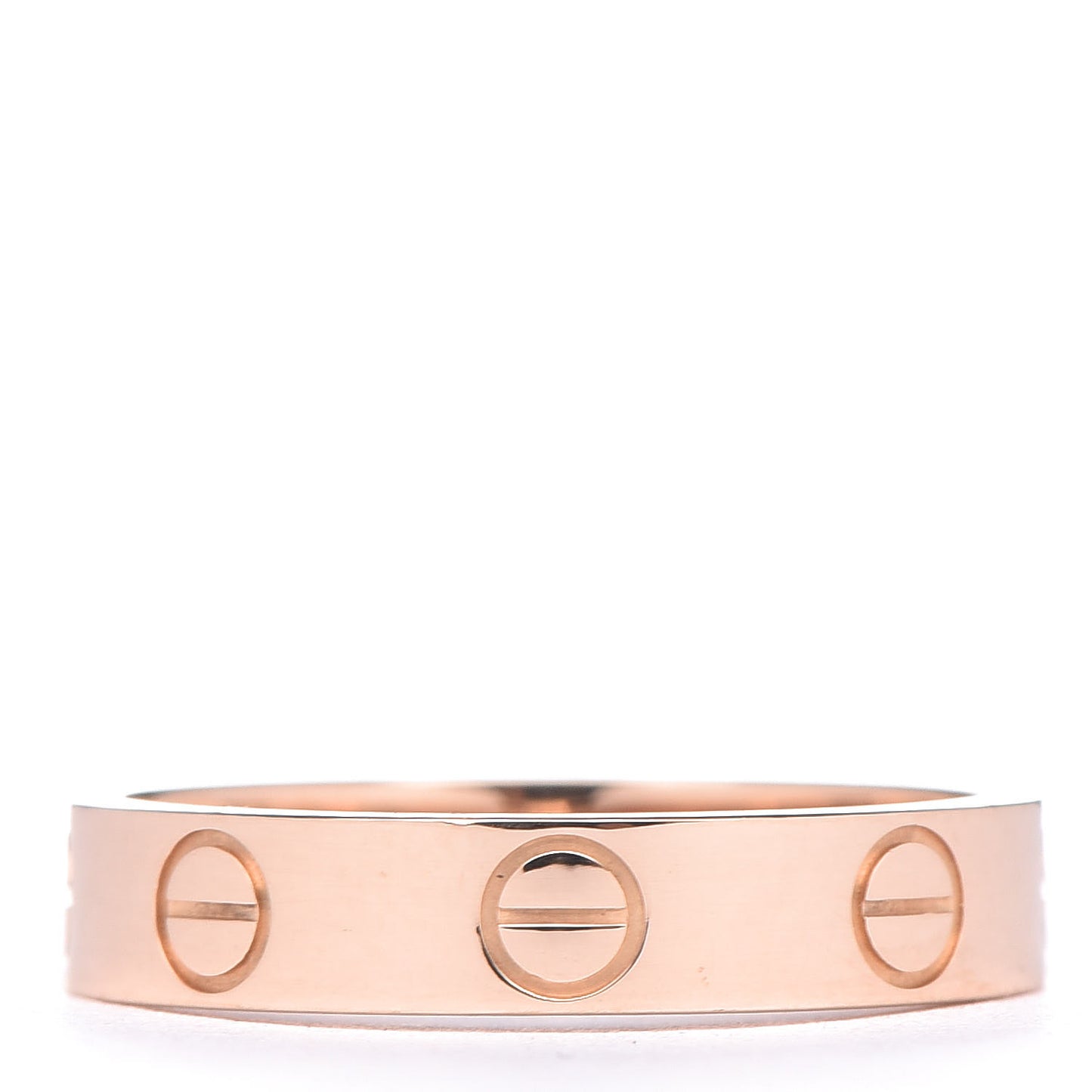 18K Pink Gold 3.5mm LOVE Wedding Band Ring 48 4.5
