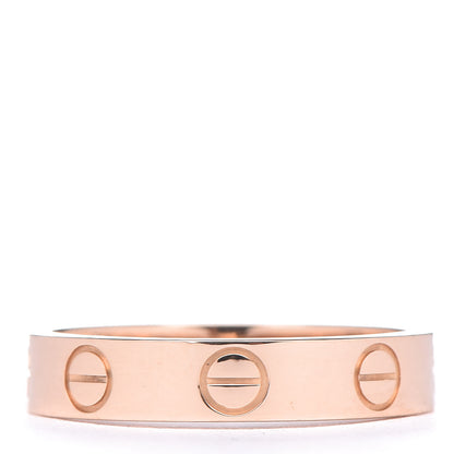 Cartier 18K Pink Gold 3.5mm LOVE Wedding Band Ring 48 4.5 3 of 4