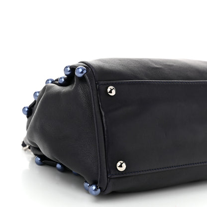 Chanel Lambskin Pearl Obsession Tote Navy 9 of 10