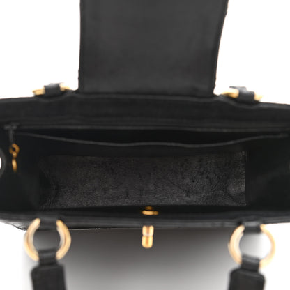 Chanel Caviar Quilted Top Handle Bag Black 5 of 12