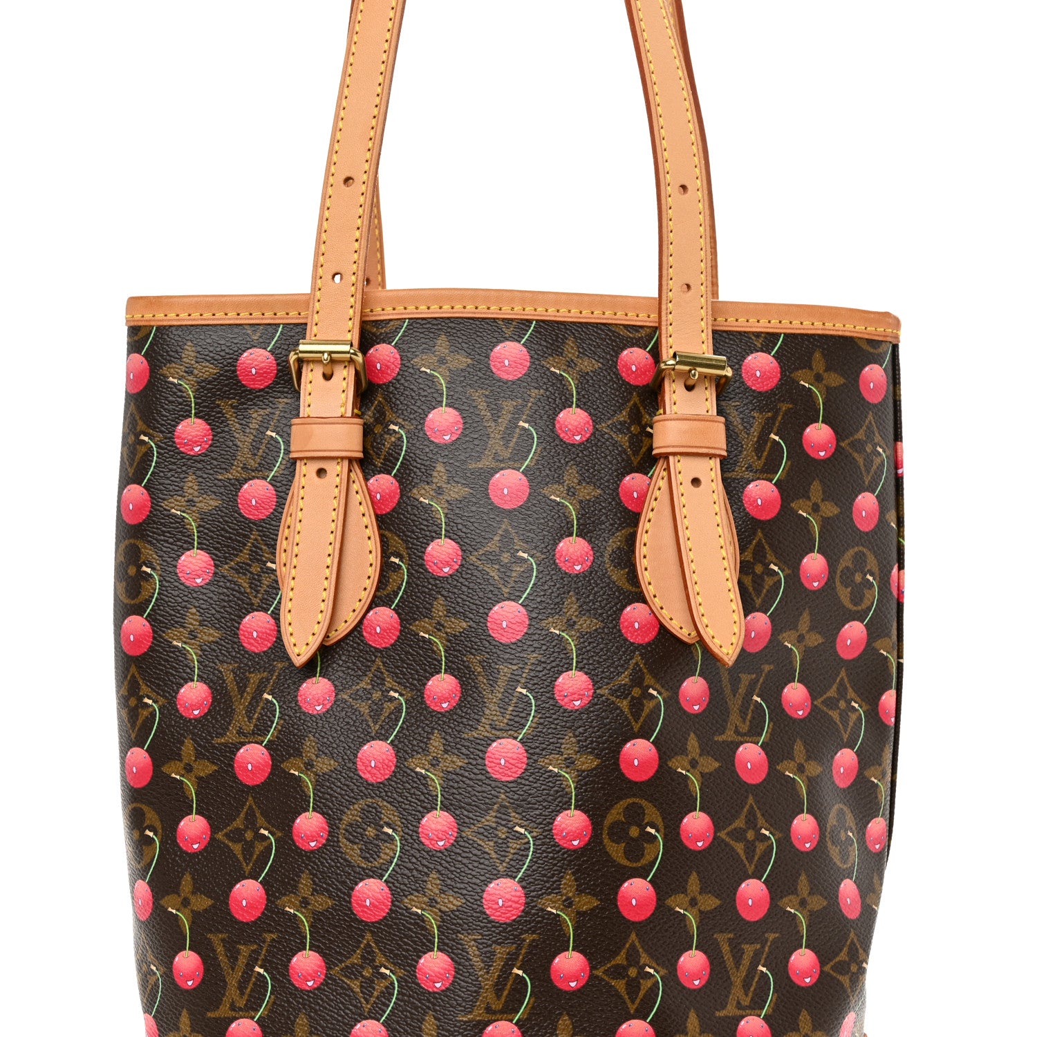 Louis Vuitton Monogram Cerises Bucket Bag 9 of 13